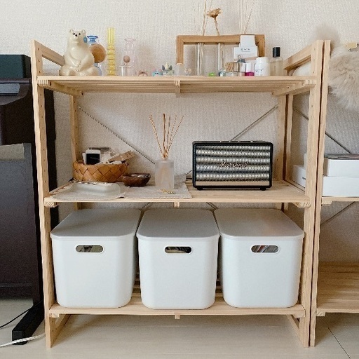 木製3段シェルフ