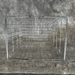 【2/24午前中迄】　ニトリ　洗濯カゴ　ステンレス