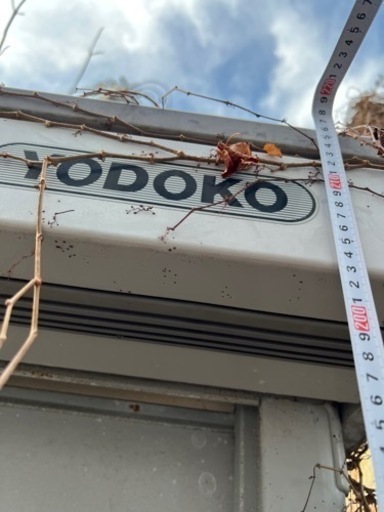 お話し中　ヨドコー　YODOKO 物置　鍵あり