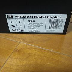 サッカースパイク　adidasサイズ24センチ　試し履き程度の画像