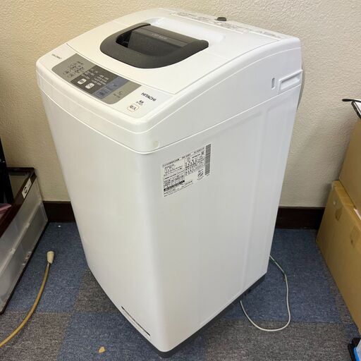 【稼動品】日立 HITACHI 日立全自動電気洗濯機 NW-50B形 ホワイト 122L 5kg 家庭用家電 洗濯機 2018年製