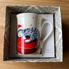 ドイツブランドIhr Ideal Home Range 猫 クリスマスマグカップの画像