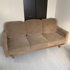【2/23受け取り者優先】関家具　三人掛けソファ