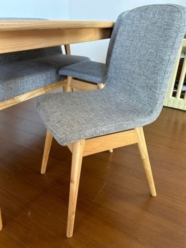 ダイニングテーブルセット チェア、ベンチ グレーインテリア