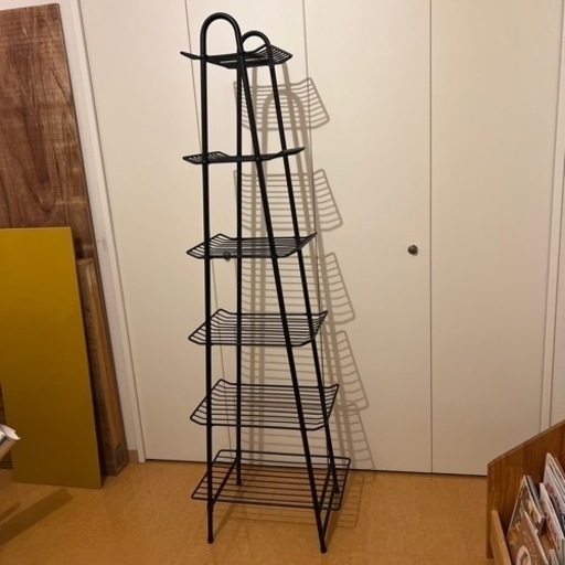 【取引中】収納ラック 美品 本棚 ラック アイアンシェルフ