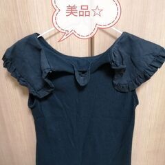 値下げ！NICE CLAUP薄手半袖ブラウス、未使用に近い超美品