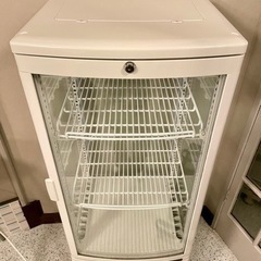 【値下げ中】レマコム　ガラスショーケース　冷蔵庫　98L