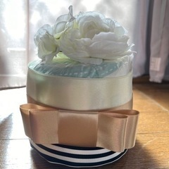 女の子♡オムツケーキ　★blossom39　フラワー　リボン付