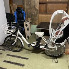 【程度よし】BRIDGESTONE　ブリヂストン　bikke BMOB49　バッテリー　P6156　B400　電動アシスト自転車　子供乗せ