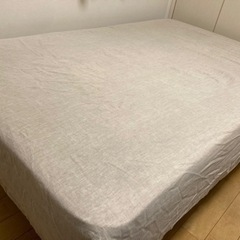 無印良品　脚付マットレス　セミダブルの画像
