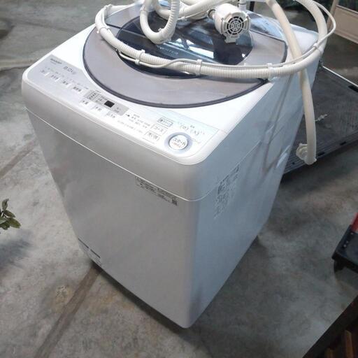 2019 sharp es-gv8c 8kg 全自動洗濯機　中古動作品