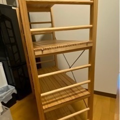 もらってください!!木製オープンシェルフの画像
