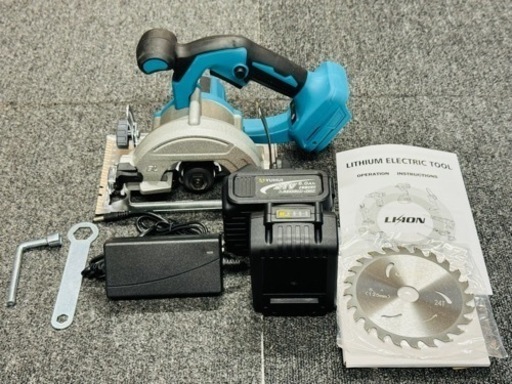 丸のこ 電動のこぎり　makita 互換 マキタ 丸鋸 125mmマルノコ 充電式 ブラシレス コードレス 長続航 21V バッテリー2個付き