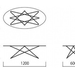 《受け渡し相手が決まりました》IDEE/イデー　ガラスローテーブルお譲り致しますの画像