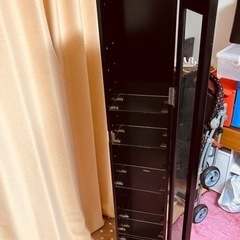 値下げします。飾り棚、黒、インテリアの画像