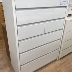 ★ジモティ割あり★  ハイチェスト ホワイト H141×W100...