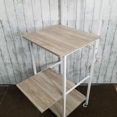 【美品】山善 レンジラック アンティークアイボリー/サンドホワイト ERB-4847の画像