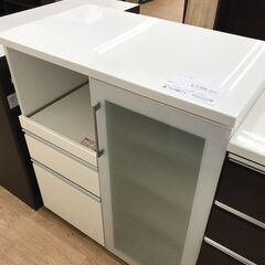 ★ジモティ割あり★ ニトリ レンジ台 ホワイト H101×W88...