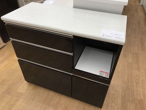 ★ジモティ割あり★ ニトリ レンジ台 ブラウン H91×W101×D45 クリーニング済み KJ4372