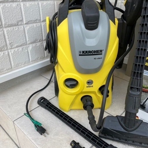 ほぼ未使用品 ケルヒャー KARCHER 高圧洗浄機 K3 サイレント ベランダ 1.601-449.0 [60Hz（西日本専用）] 