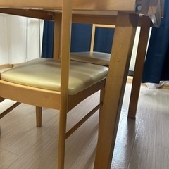 ダイニングテーブル＋椅子セット 0円 お譲り先決まりました。の画像
