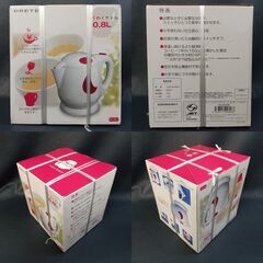 【成約済】【未開封品】/DRETEC/電気ケトル/わくわくケトル/0.8L/ピンク/PO-307PK/小型サイズ/空焚き防止機能付き/E0DM0202の画像