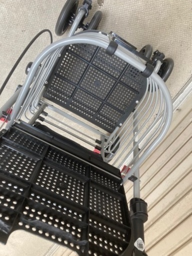 島製作所　シルバーカー ハーモニーAL 座れるショッピングカート　