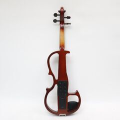 366)Valente EVN-37 エレキヴァイオリン ケース 弓 アダプター付き 電子バイオリン 通電確認済み 現状品の画像