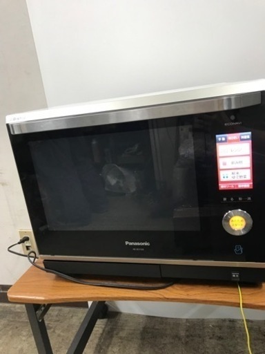 ロ2402-576 Panasonic スチームオーブンレンジ NE-BS1100-W 2015年製 中古 取説なし 通電確認済み