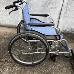 松永 介助式車椅子 折り畳み　エアリアル　MW-SL1D マツナガの画像