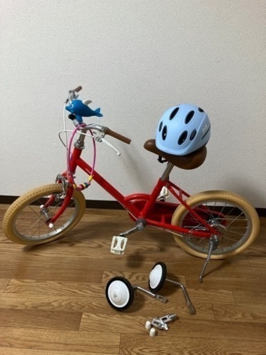 little tokyo bike 16インチ　トマト（赤）セット