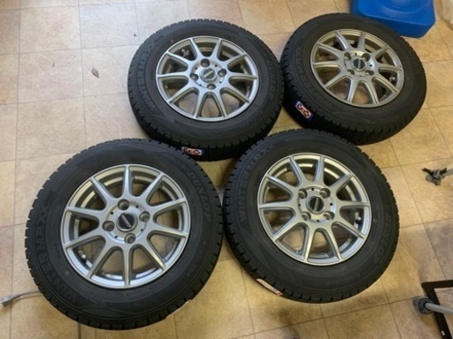 受け渡し者様確定済　スタッドレスタイヤ ホイール 4本 145/80R13 中古品