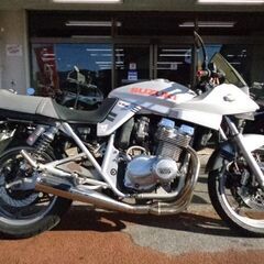 NO.4905　ＧＳＸ４００Ｓカタナ　水冷４サイクル１６バルブ４気筒４００ｃｃ　ヨシムラドラッグサイクロンマフラー　シルバー　 ☆彡の画像