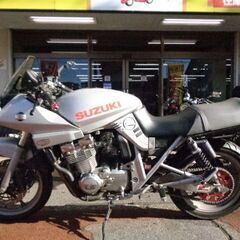 NO.4905　ＧＳＸ４００Ｓカタナ　水冷４サイクル１６バルブ４気筒４００ｃｃ　ヨシムラドラッグサイクロンマフラー　シルバー　 ☆彡の画像