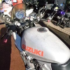 NO.4905　ＧＳＸ４００Ｓカタナ　水冷４サイクル１６バルブ４気筒４００ｃｃ　ヨシムラドラッグサイクロンマフラー　シルバー　 ☆彡の画像