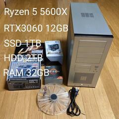 自作ゲーミングPC RTX3060 VRAM12GB Windo...