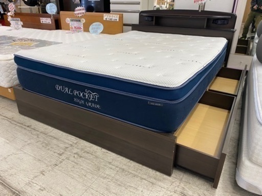 【愛品館 江戸川店 ダブル】NITORI（ニトリ） ダブルベッド ID:153-018938-007