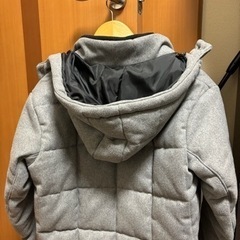 再値下げ　メンズ　ジャケット　グレー　フード付きの画像