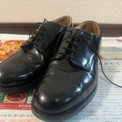 90s US NAVYサービスシューズ 6-1/2XW　サイズ感は26㎝