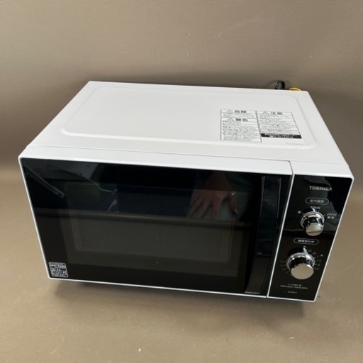 【2020年製】東芝 ER-SM17-W 単機能 電子レンジ 17L ホワイト フラット庫内 全国どこでも使えるヘルツフリー