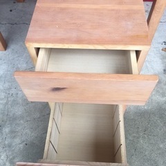 無印良品 パイン材 デスクセット デスク キャビネット