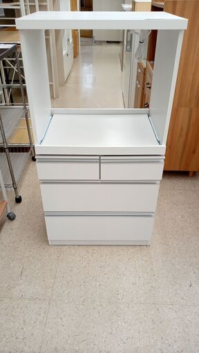★ジモティ割あり★ アイクラフト有限会社 レンジ台 白 H116×D43.5×W59 クリーニング済み TJ4326