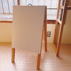 値下げしました！3／3まで マルシェに！木製看板(未使用)