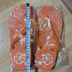 新品　au　ノベルティ　ビーチサンダル　の画像