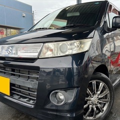 快適ターボ車！月々8千円〜分割払い可‼️ 車検2年付き！！【名義変更代込み】☆スズキワゴンRスティングレー☆HDDナビ付き☆ステアリングリモコン付き♪走行中DVD観れます☆プッシュスタート☆ドライブレコーダー付きのフル装備☆社外アルミ☆事故修復歴無し！そのまま乗って帰れます！の画像