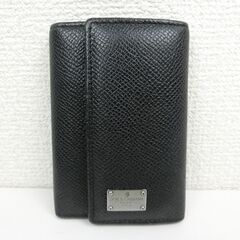 【おみせっち】DOLCE&GABBANA 6連キーケース レザーブラック ドルチェ&ガッバーナの画像