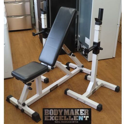 ♪BODY MAKER/ボディメーカー フラットインクラインベンチ ＆ バーベルラック♪