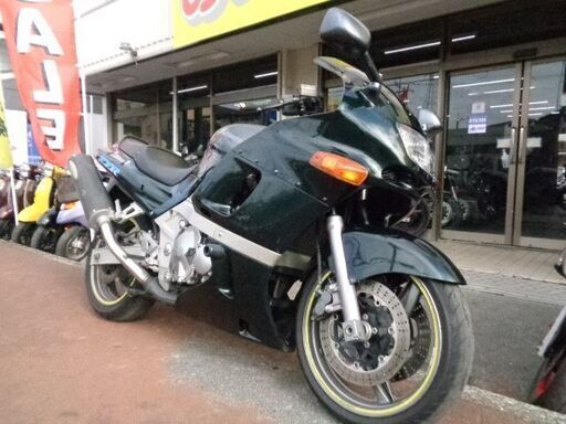 NO.4917　ＺＺＲ４００　Ｎ型　水冷４サイクル１６バルブ４気筒エンジン　ＥＸＴＥＣカーボンマフラー　メタリックグリーン　☆彡