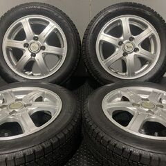 【BS BLIZZAK VRX2 155/65R14】スタッドレス【ダイハツ 純正OPホイール 14インチ 4.5J4HPCD100+45】バリ溝 タント ミライース等　(MTF579) クレジットカード QRコード決済可能