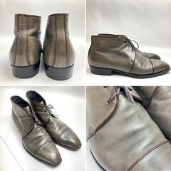 【中古品】エンツォボナフェ EnzoBonafe レザー ドレスシューズ サイズ6 1/2 約24.5-25.0cm メンズ 靴 ブランド品 ※シューズ袋×2有りの画像